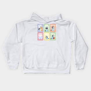 Bluey Card Collection Kids Hoodie